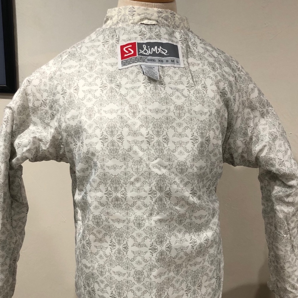 Women's White Patterned Puffer Jacket - image 7